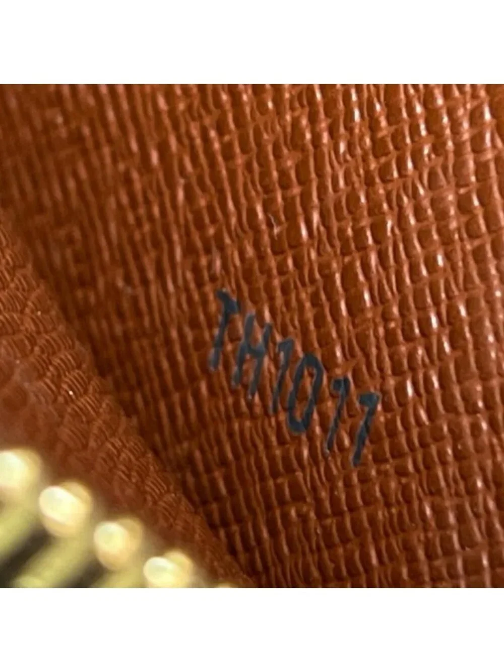 Louis Vuitton Clutch Monogram Poche Document Second Canvas Brown Gold